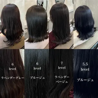 セミロング カラー RIYA❤︎ Aujuaソムリエのヘアスタイル