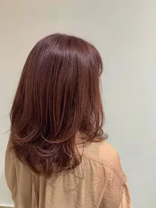 ミディアム カラー ヘアアレンジ 近藤千翔🩵 髪質改善Periodのエステ・リラクイメージ