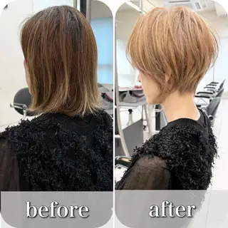 ショート カラー 小池 功のヘアスタイル