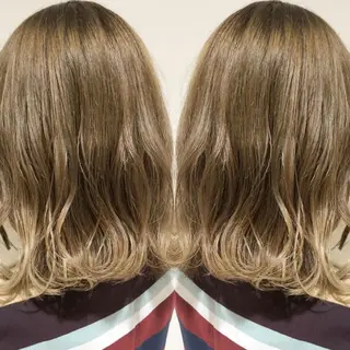 ミディアム カラー 竹内啓太 ボブのヘアスタイル