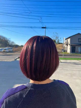 ミディアム カラー ...a所属・... aのヘアスタイル