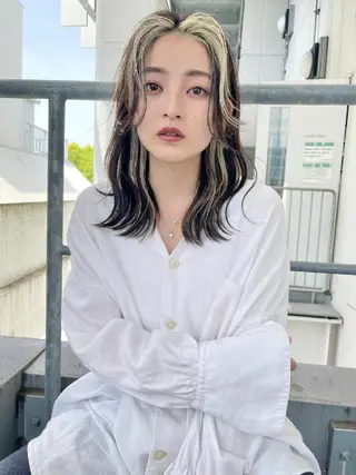 カラー ミディアム 🌈GAME🌈 横浜店のヘアスタイル