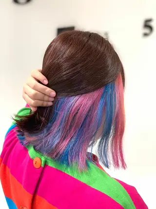 ミディアム カラー 松吉 純平のヘアスタイル