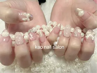 ネイル kao nail マグネット/長さだしのネイルデザイン