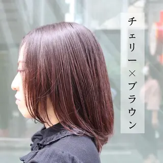 ミディアム カラー ブリーチ特化/レイヤ ーカット🥀マサルのヘアスタイル
