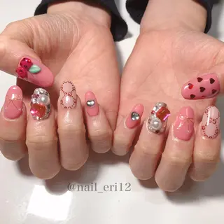ミディアム ネイル nail salon &e eriのネイルデザイン