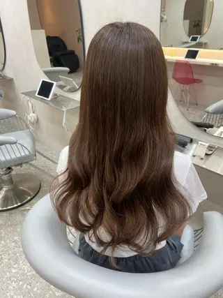 ロング カラー 新宿/韓国ヘア 中明度カラー/かやのヘアスタイル