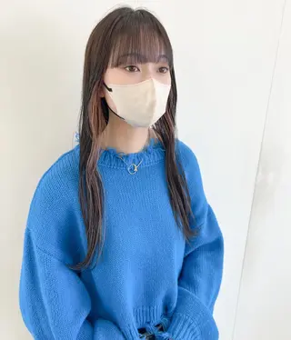 ロング カラー つくばUtooe's 副店長　寺沢颯のヘアスタイル