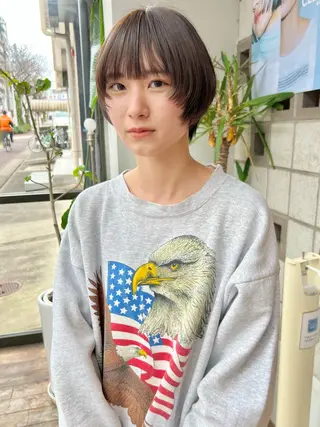 ショート カラー メンズパーマ/ ハイトーン/古川晴輝のヘアスタイル