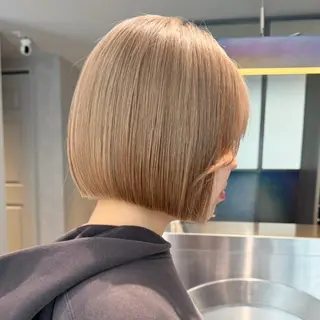 ショート カラー ブリーチ/縮毛矯正/ ボブ特化/よしきのヘアスタイル