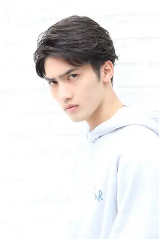 ショート カラー パーマ メンズ 吉田聖 【メンズヘア特化】のヘアスタイル