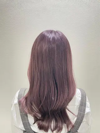 セミロング カラー SVTオタク美容師 ねねのヘアスタイル