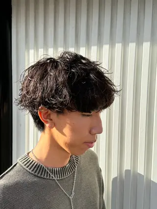 パーマ メンズ パーマ/京都駅 /メンズ/藤井 翔のヘアスタイル