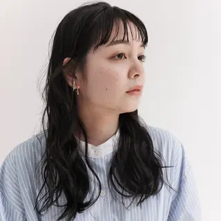 セミロング カラー KOHNO/ブリーチ なし/透明感カラーのヘアスタイル