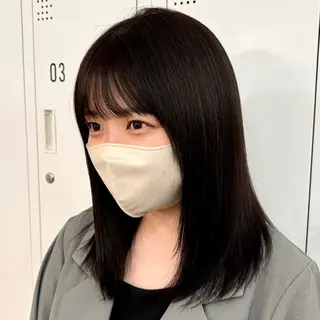ミディアム カラー ネヅ カオルのヘアスタイル