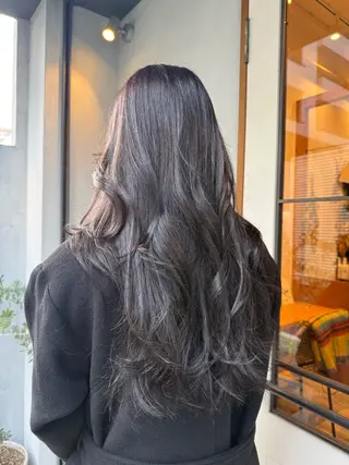 ロング カラー 🤍江坂 ハヤシアヤナ🤍のヘアスタイル