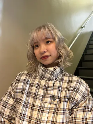 ショート カラー ☕️結【suii.】 ボブ/ヘアセット☕️のヘアスタイル