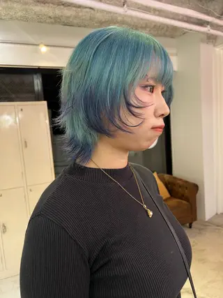 ミディアム 💥ウルフカット デザインあんな💥のヘアスタイル