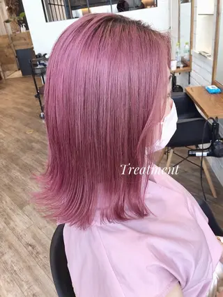 ミディアム Hair Salon BOTTOMS所属・✨透明感ケアカラー✨ 長野ゆきなのヘアスタイル