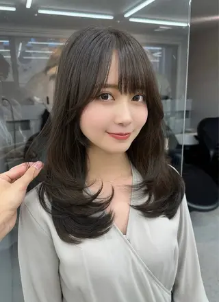 セミロング Hiroki 韓国ヘア🇰🇷のヘアスタイル