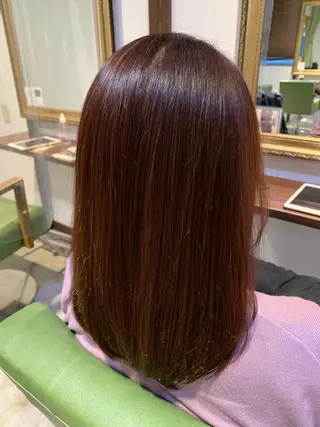 ミディアム カラー newi saLyu 片岡ふきのヘアスタイル