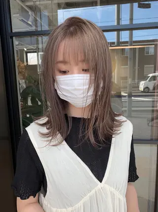 セミロング mizuki /骨格似合わせのヘアスタイル
