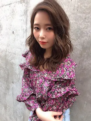 ミディアム カラー ルービック 奈良のヘアスタイル