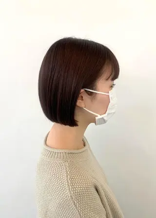 ショート カラー パーマ ainico.所属・明治神宮前 NANAMIのヘアスタイル