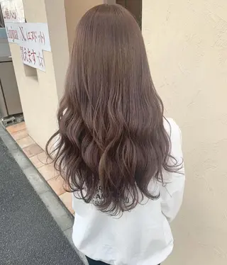 ロング 柔らか透明感カラー/ アレンジ/レイヤーのヘアスタイル