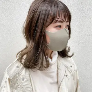 ミディアム カラー 嶋佐 昌大 シマサマオのヘアスタイル