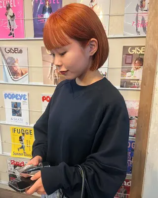 ショート ハイトーン/顔まわり レイヤー/YUKAのヘアスタイル