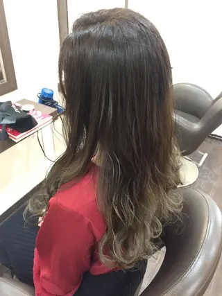 ロング カラー パーマ ヘアアレンジ 高橋 隆一のヘアスタイル