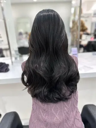 ロング カラー BABY 艶髪暗髪ヘア💖達人のヘアスタイル