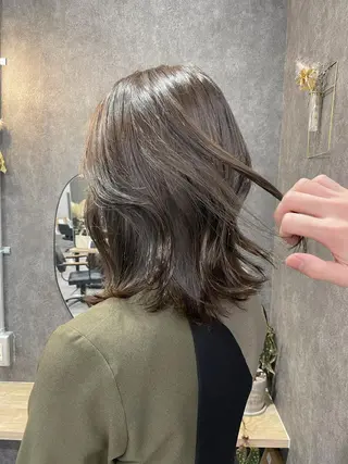 ミディアム カラー いなみね はるきのヘアスタイル