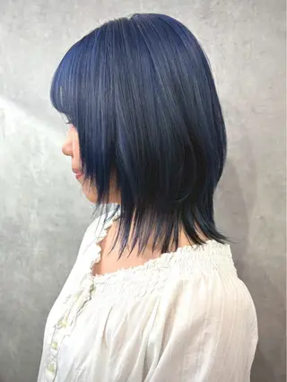 ミディアム カラー きぃちゃん/カラー 特化/いろあそび🦋のヘアスタイル