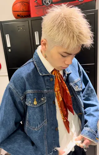 ショート カラー パーマ メンズ SKILL ikebukuro所属・✂️メンズカット ひろき✂️のヘアスタイル