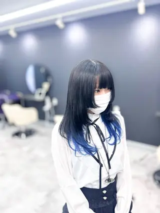 ミディアム white．梅田所属・GATE. カラーモデル募集のヘアスタイル