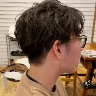 メンズ 為近日向子🐥暖色 💘顔周りカット🌈のヘアスタイル