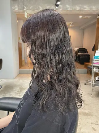 セミロング パーマ 【arc】Ruri コテ巻き風パーマのヘアスタイル