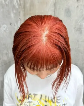 カラー 🩰ボブ/暖色カラー 田實 紗和 🥑🫧のヘアスタイル