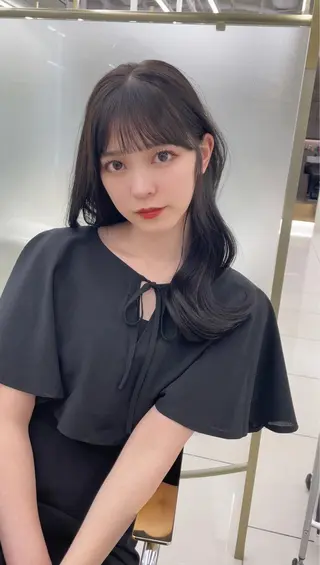 セミロング カラー COA GINZA 空也/前髪/顔まわりのヘアスタイル