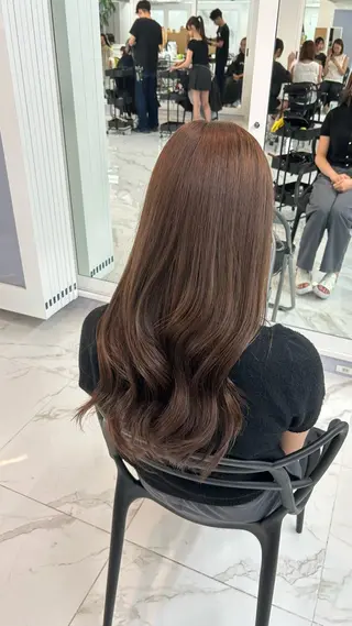 セミロング カラー 艶カラー/レイヤー カット🖤Akaneのヘアスタイル
