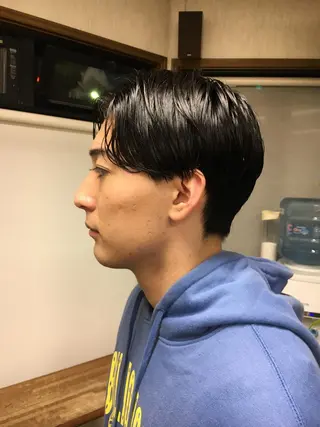 ミディアム メンズ ヒロ銀座所属・牧 颯斗のヘアスタイル