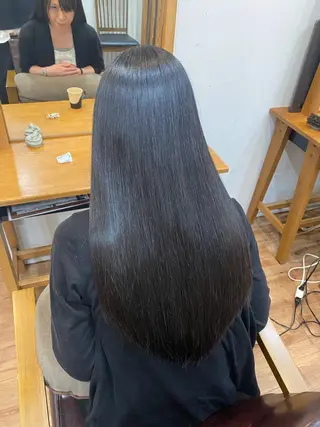 ロング パーマ 癖毛&ダメージ改善 カット/soyaのヘアスタイル