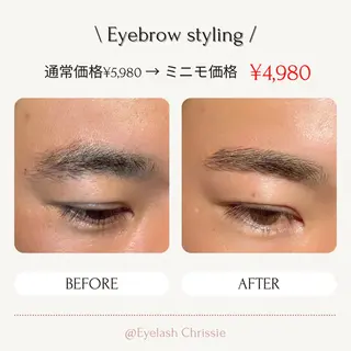 アイブロウ Eyelash Chrissieのマツエク・マツパデザイン
