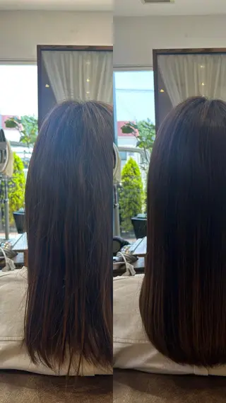 セミロング 山村紗慧/透明感カラ ー/クロスパーマのヘアスタイル