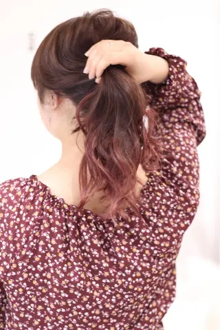 ロング カラー 松吉 純平のヘアスタイル