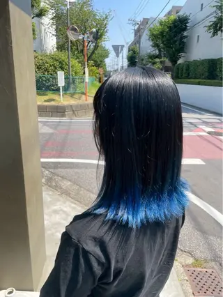 セミロング カラー 宮田 心奈のヘアスタイル