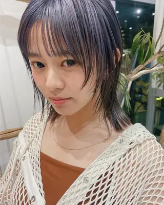 ミディアム カラー 大阪心斎橋alu 野田和宏のヘアスタイル