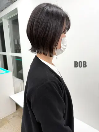 ミディアム カラー jjeno所属・kaN./ボブ /髪質改善ストレートのヘアスタイル